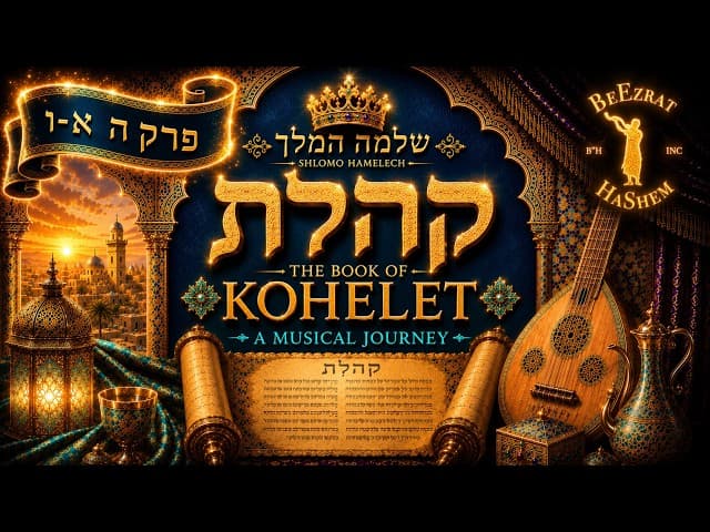 📖 קהלת פרק ה׳ פסוקים א׳–ו׳ | אל תבהל על פיך – כוחה של כל מילה! 🙏🎶 | Jewish Music