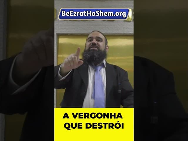 Quando a vergonha parece maior que a dor #Torá #Judeu #RabinoYaronReuven
