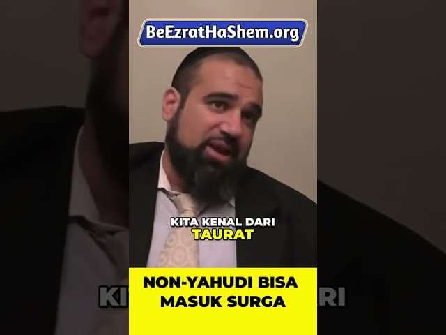 Jalan Masuk Surga bagi Non-Yahudi Menurut Torah #Torah #Yahudi #RabiYaronReuven