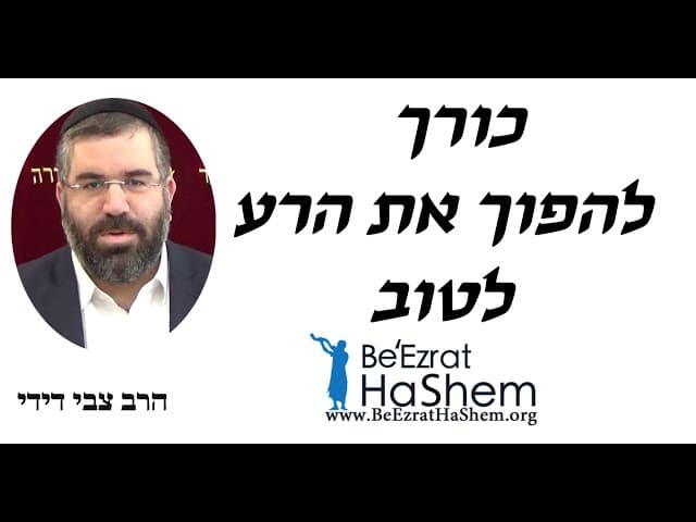כורך  - להפוך את הרע לטוב  - הרב צבי דידי
