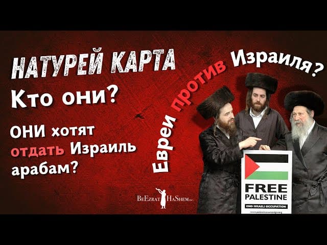 Натурей Карта. Кто они? Евреи против Израиля? Они хотят отдать Израиль арабам? #тора