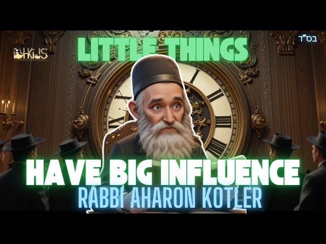 Little Things Have Big Influence | TORAH FOR KIDS AI