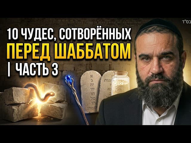 10 чудес, сотворённых перед Шаббатом | Часть 3 | Мусар, Пиркей Авот 94