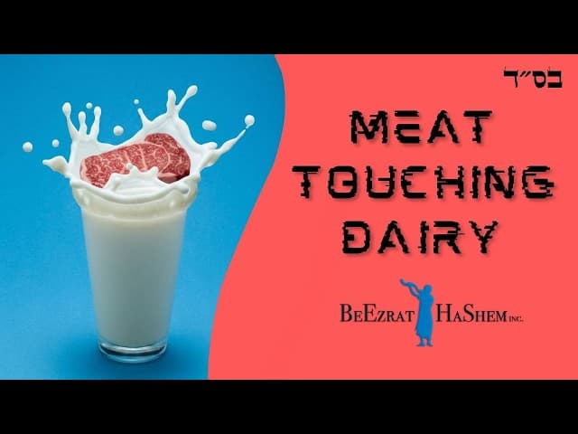 What to Do if a Meat Product Touches Dairy and the Dairy Can’t Be Scraped or Scrubbed?