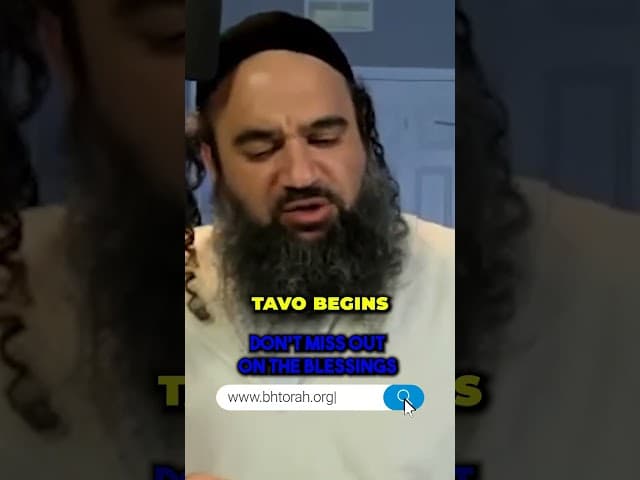 Don't Miss Out On The Blessings #Torah #OrthodoxJudaism #RabbiYaronReuven #Jewish #Blessings #Truth