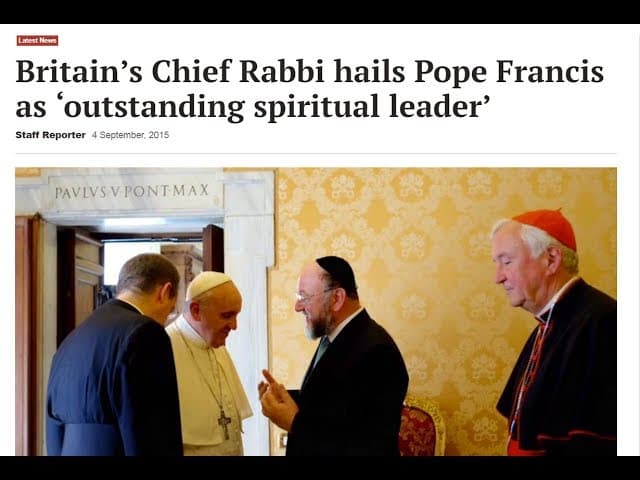 UK Chief Rabbi Ephraim MIRVIS - ANGLO JEWRY'S FRIENDLY DANGER