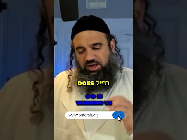 God Is Warning Us #Torah #OrthodoxJudaism #RabbiYaronReuven #Judaism