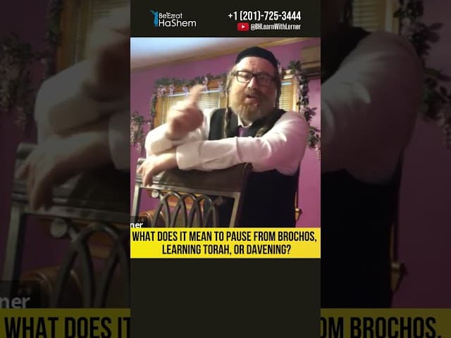 What's the Consequence of Pausing from Blessing, Torah Study, or Prayer? #Torah #shorts