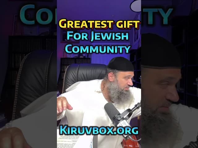 Greatest Gift For Jewish Community