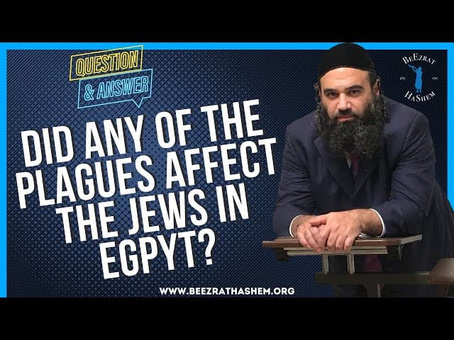   DID ANY OF THE PLAGUES AFFECT THE JEWS IN EGPYT