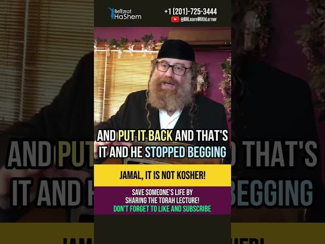 Jamal, it is not kosher! 🥓 Torah, Kosher and Your Choice #shorts