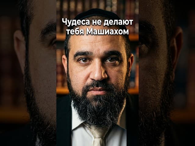 Чудеса не делают тебя Машиахом