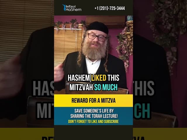 Reward for a Mitzvah💡Love of Hashem #shorts