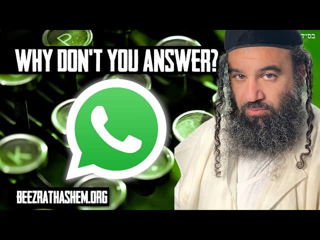 Why Won't Rabbi Yaron Reuven Answer My Messages?