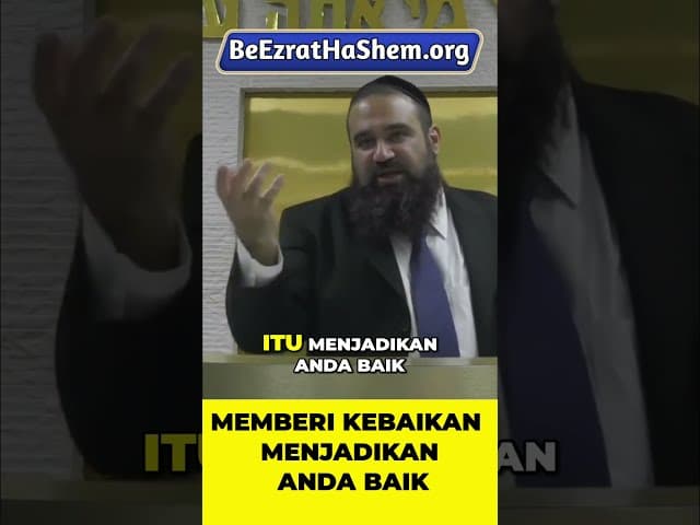 Tanda Kalau Kamu Orang Baik #Torah #Yahudi #RabiYaronReuven