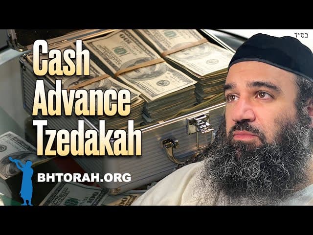 Cash Advance Tzedakah?