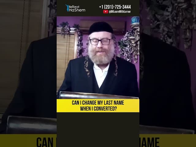 Can I change my last name when I converted? Thirteen Principles of Faith #Torah #shorts