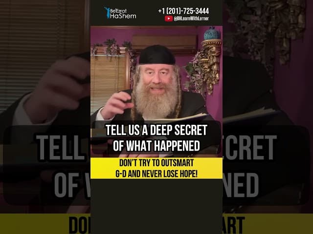 💡 Don’t try to outsmart G-d and never lose hope! #Torah #shorts