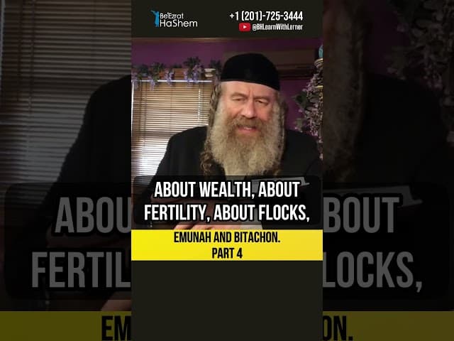 4️⃣ Emunah and Bitachon 💡 Material Blessings #shorts #Torah