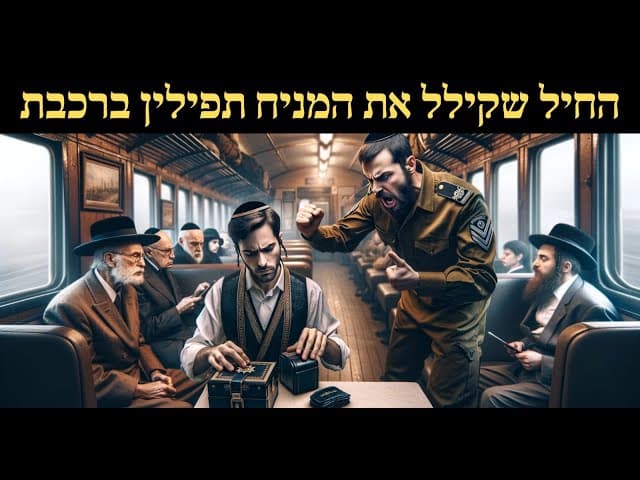 החיל שקילל את המניח תפילין ברכבת