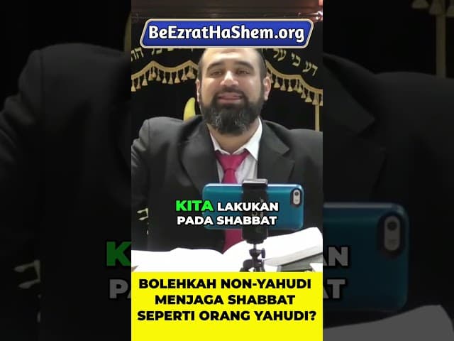 Bolehkah Non-Yahudi Menjaga Shabbat Seperti Orang Yahudi? #Torah #Yahudi #RabiYaronReuven