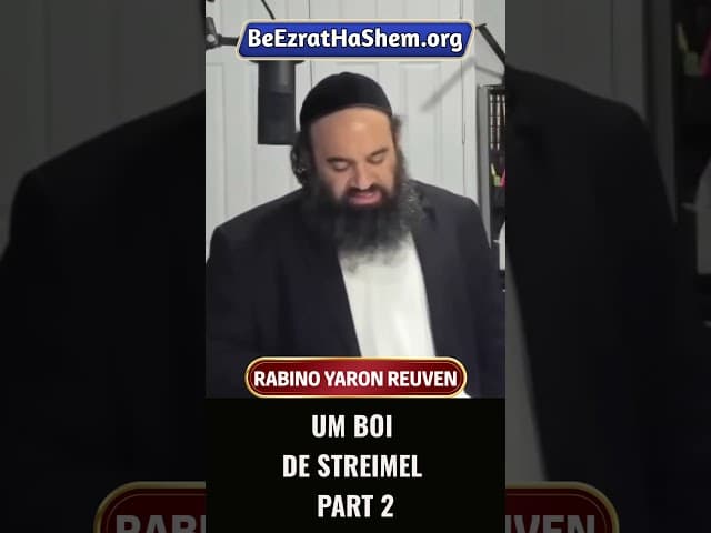Um Boi de Streimel part 2 #Torá #Judeu #RabinoYaronReuven