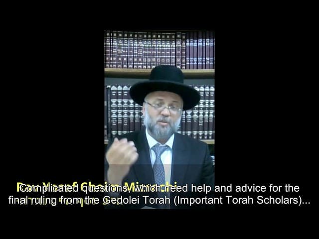 Important Jerusalem Dayan Rav Yosef Chaim Mizrachi Recommends Rabbi Yaron Reuven & BeEzrat HaShem