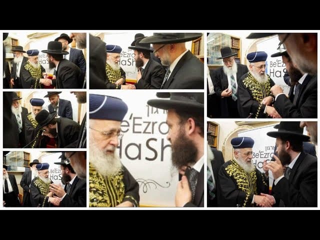 הרב הראשי לישראל הרב יצחק יוסף תומך בפומבי ברב ירון ראובן והרב אפרים כחלון