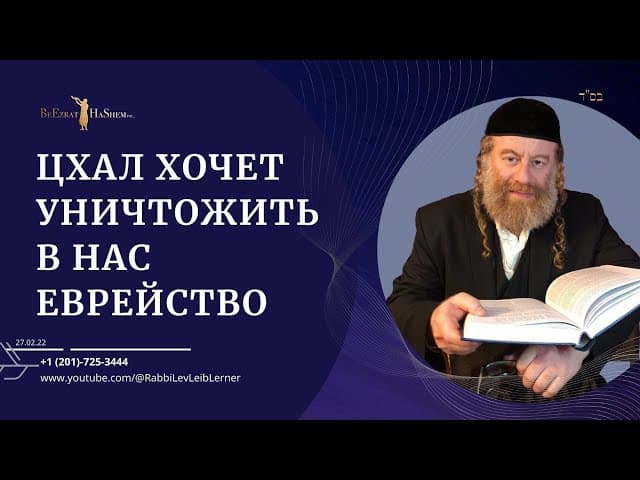 ЦХАЛ хочет уничтожить в нас еврейство.