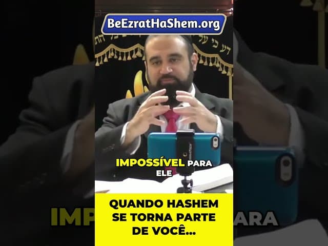 Quando HaShem se Torna Parte de Você, É Impossível se Afastar #Torá #Judeu #RabinoYaronReuven