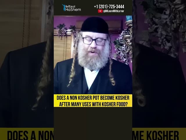 Does a Non Kosher Pot Become Kosher After Many Uses With Kosher Food？