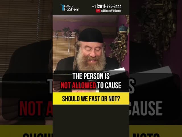 Should we fast or not? 🤔 Importance of Torah Study #shorts #torah