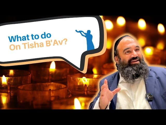 Aside from fasting, what else can we do on Tisha B'Av?