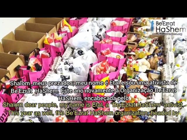 PURIM 5782 Ajudando Judeus Pobres em Israel