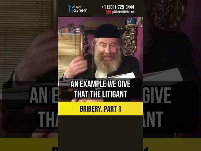 1️⃣ Bribery 💵 Distorting the Justice #shorts #Torah