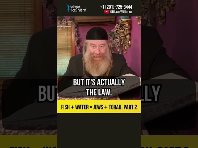 [2] 🐟 Fish + water = Jews + Torah #Torah #shorts