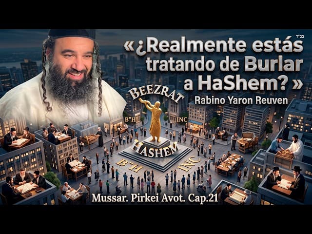 «¿Realmente estás tratando de Burlar a HaShem? » Serie de Mussar, PirkeiAvot, cap. 21