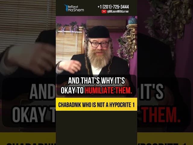 1️⃣ Chabadnik who is not a hypocrite ‼️ Be careful #shorts #torah