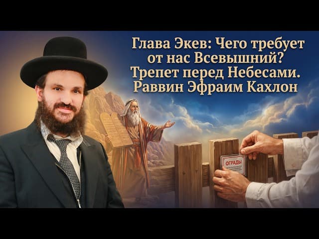 Глава Экев: Чего требует от нас Всевышний? Трепет перед Небесами | Раввин Эфраим Кахлон