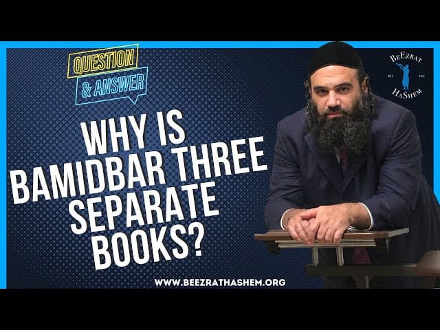 WHY IS BAMIDBAR THREE SEPARATE BOOKS?