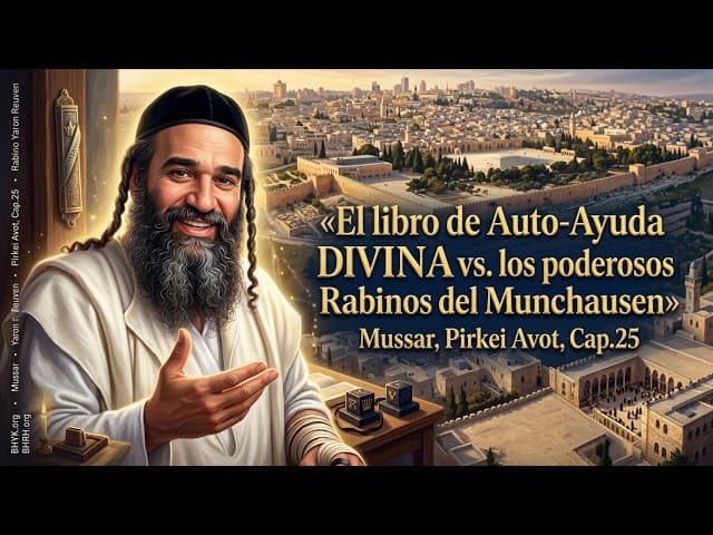 «El libro de Auto-Ayuda DIVINA vs. los poderosos Rabinos del Munchausen» Mussar, PirkeiAvot, Cap.25