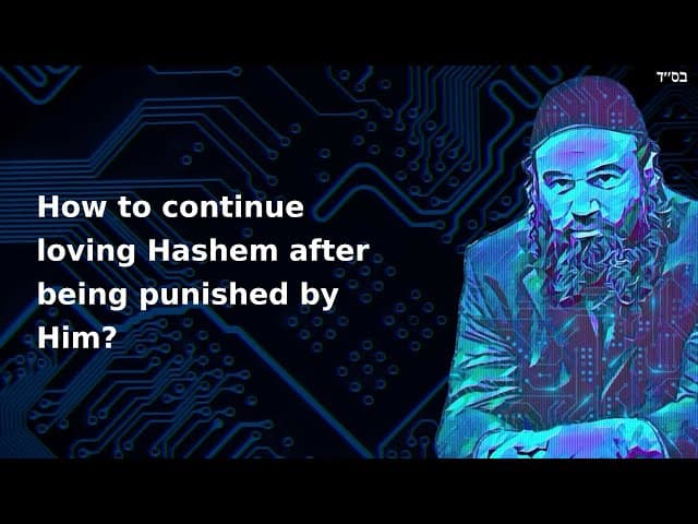 How to continue loving Hashem after being punished by Him?
