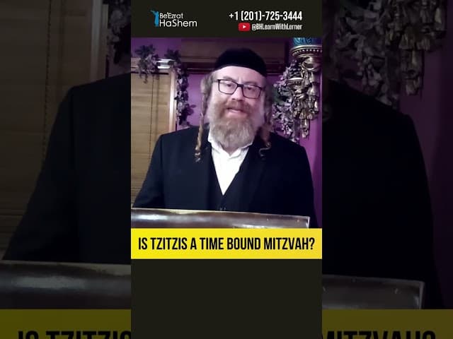 🤔 Is Tzitzis a Time Bound Mitzvah? #Torah #shorts