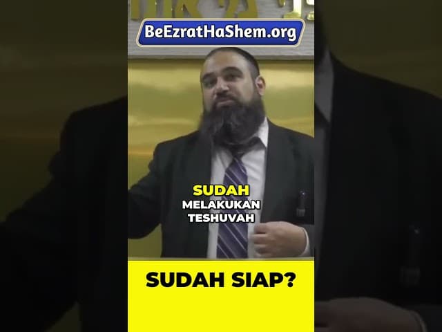 Kalau Mashiach Datang Besok, Apakah Anda Sudah Siap? #Torah #Yahudi #RabiYaronReuven