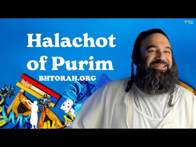 Purim Basic Halachot (laws) in 5 Minutes
