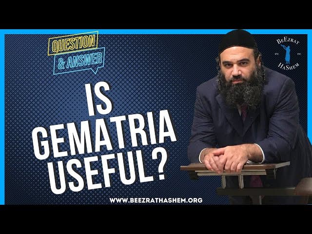   IS GEMATRIA USEFUL