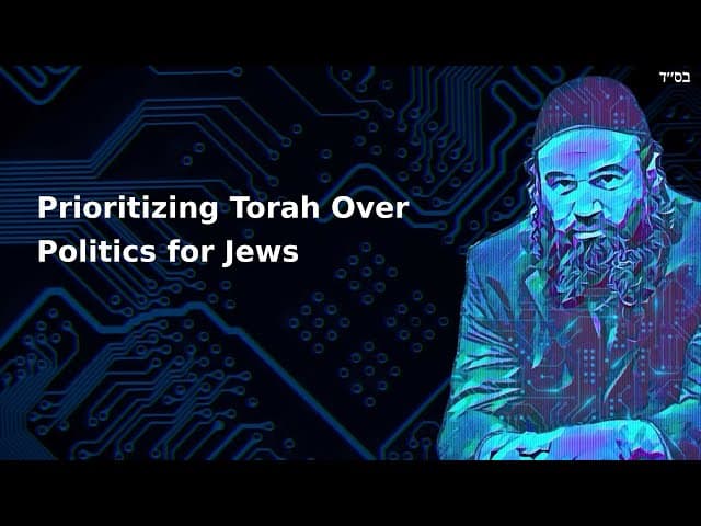 Prioritizing Torah Over Politics for Jews
