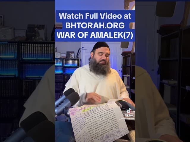 #RabbiYaronReuven war of Amalek series