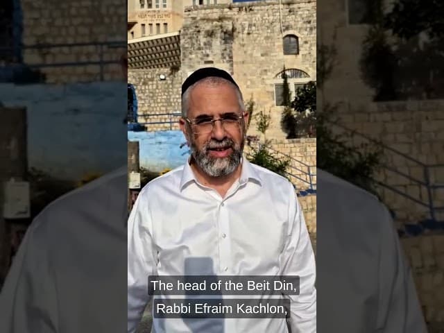Praying in Tzfat Israel for Rabbis Supporters