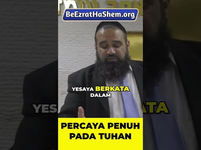 Saat Kamu Berhenti Khawatir, Tuhan Memberi Kekuatan #Torah #Yahudi #RabiYaronReuven